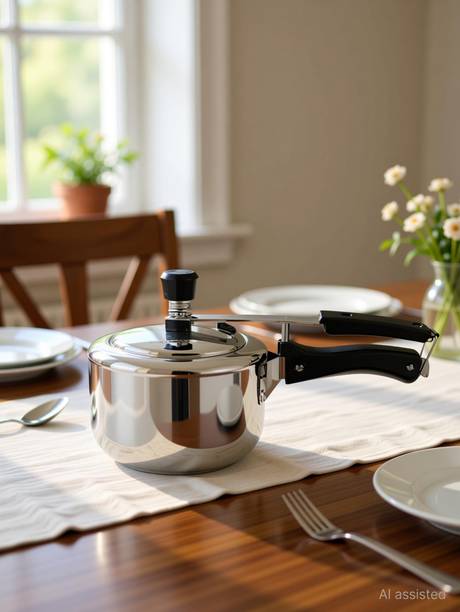 CARNIVAL Aluminium Regular Model Inner Lid Pressure Cooker Pure Virgin Aluminium 1.5 L Inner Lid Pressure Cooker