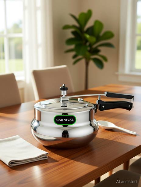 CARNIVAL Aluminium Model 1.5 Ltr Inner Lid Pressure Cooker Pure Virgin Aluminium 1.5 L Inner Lid Pressure Cooker