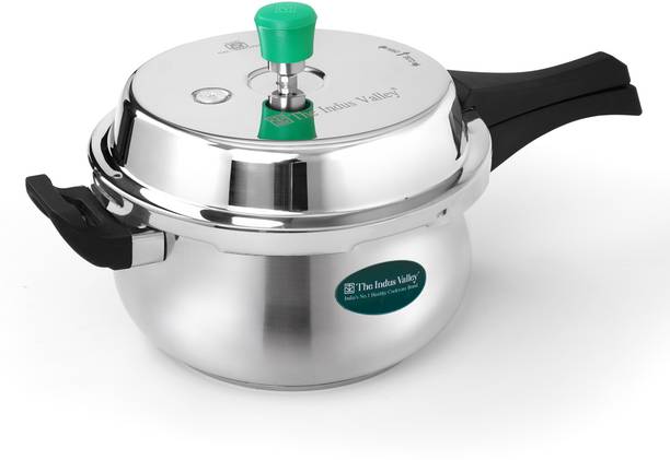 The Indus Valley Outer Lid Handi 5.5 L Outer Lid Induction Bottom Pressure Cooker