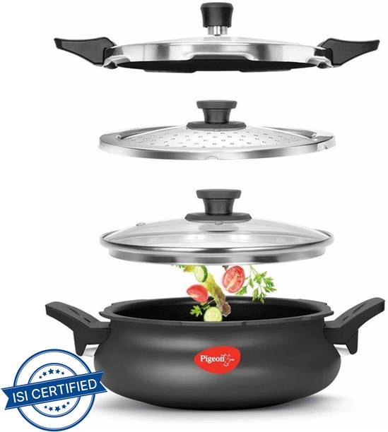Pigeon by Stovekraft Super Cooker and 3 L Outer Lid Induction Bottom Pressure Cooker