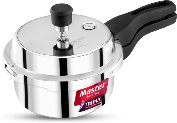 Master Trimora Triply Stainless Steel 1.5 L Outer Lid Induction Bottom Pressure Cooker