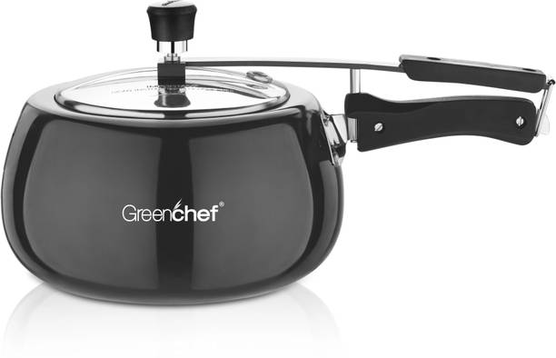 Greenchef Castor Hard Anodized Inner lid 3 L Inner Lid Induction Bottom Pressure Cooker