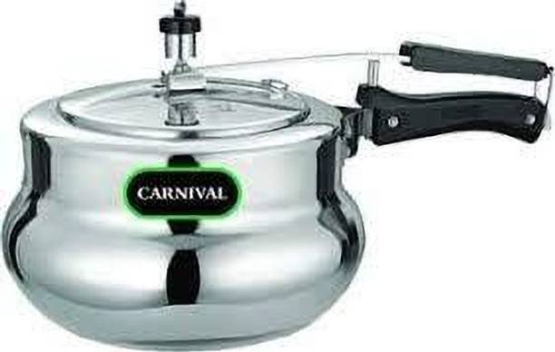 CARNIVAL Aluminium Handi Model Inner Lid Pressure Cooker Pure Virgin Aluminium 1.5 L Inner Lid Pressure Cooker