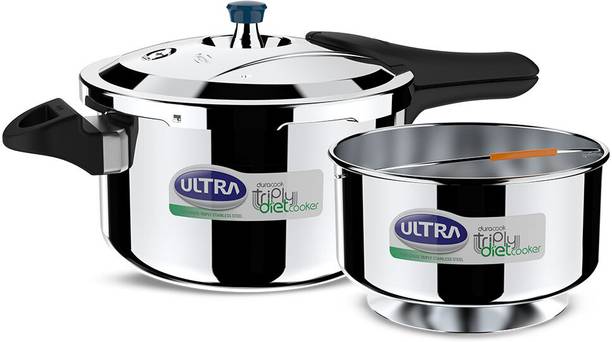 ULTRA Duracook Triply Diet 5.5 L Outer Lid Induction Bottom Pressure Cooker