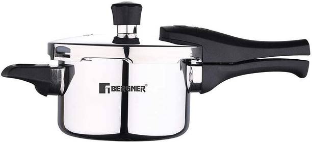 BERGNER Trimax Triply Stainless Steel Outer Lid 1.5 L Outer Lid Induction Bottom Pressure Cooker