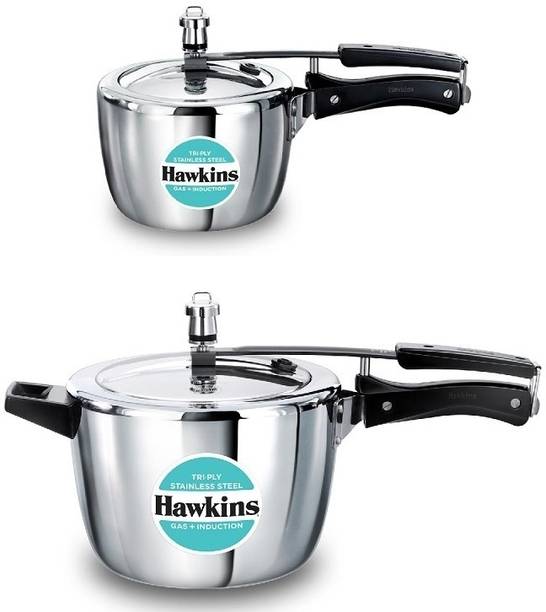 Hawkins Triply Stainless Steel Pressure Cooker 4.5L(HSS...