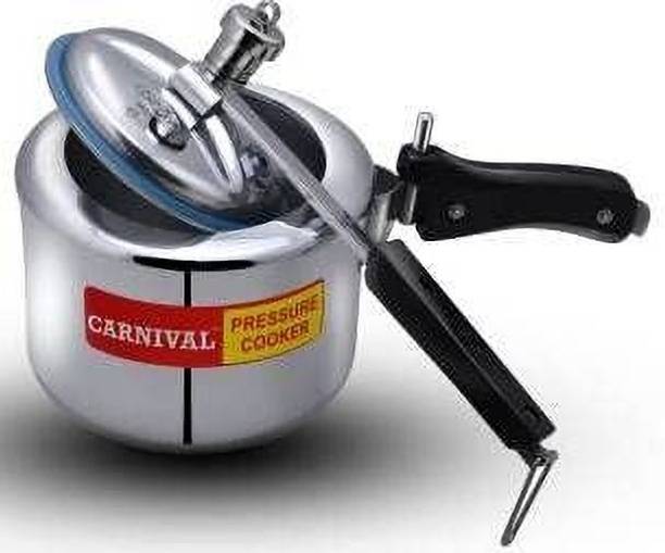 CARNIVAL Aluminium Regular Model Inner Lid Pressure Cooker Pure Virgin Aluminium 3.5 L Inner Lid Induction Bottom Pressure Cooker