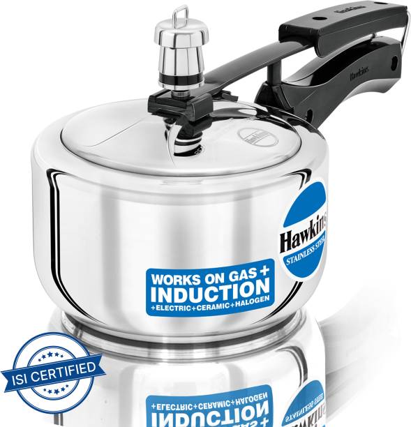 Hawkins Stainless Steel (HSS15) 1.5 L Induction Bottom Pressure Cooker