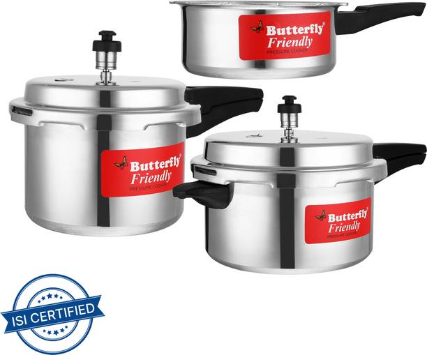 Butterfly Aluminium Pressure Cooker 2 L, 3 L, 5 L Pressure Cooker