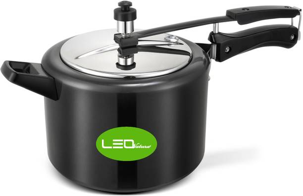 Leo Natura Inner Lid Cooker 5 L Inner Lid Induction Bottom Pressure Cooker