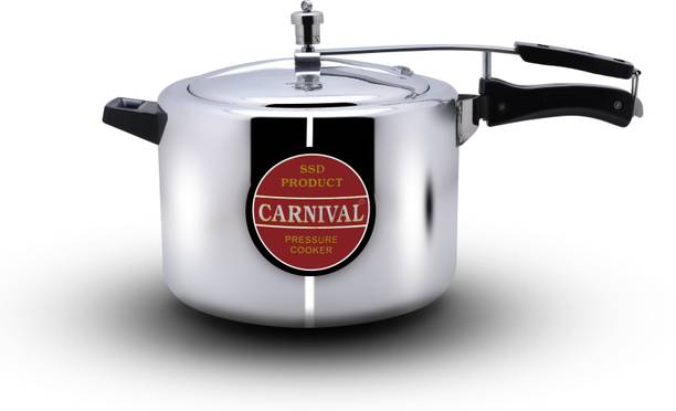 CARNIVAL Aluminium Regular Model Inner Lid Pressure Cooker Pure Virgin Aluminium 10 L Inner Lid Pressure Cooker