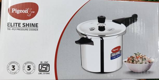 Pigeon 3 L Outer Lid Induction Bottom Pressure Cooker
