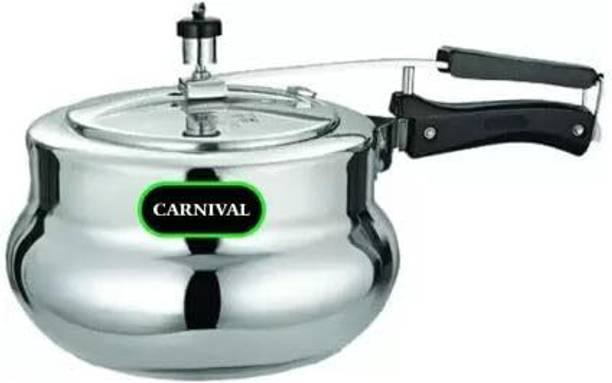 CARNIVAL Aluminium Handi Model 1.5 Ltr Inner Lid Induction Based Pressure Cooker 1.5 L Inner Lid Induction Bottom Pressure Cooker