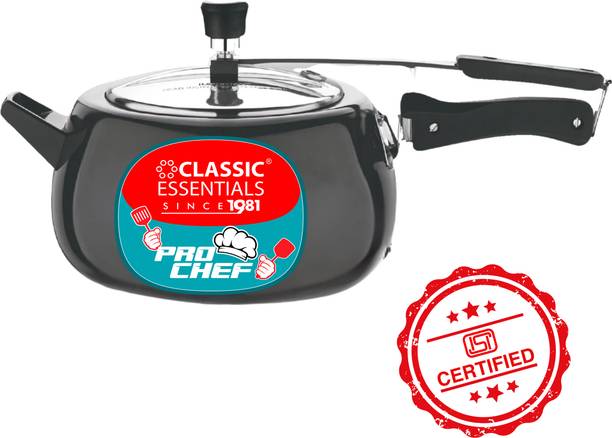 Classic Essentials Hard Anodised Cooker | ISI Certified Inner Lid HA Pressure Cooker 3 L Inner Lid Induction Bottom Pressure Cooker