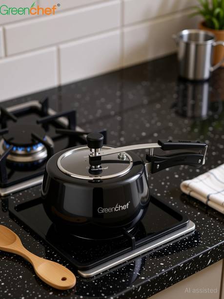Greenchef Hard anodised 2 L Inner Lid Induction Bottom Pressure Cooker
