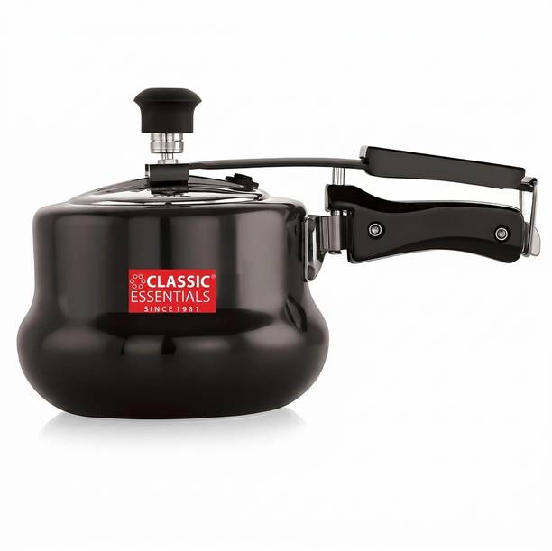 Classic Essentials Hard Anodised Cooker | ISI Certified Inner Lid HA Pressure Cooker 3 L Inner Lid Induction Bottom Pressure Cooker