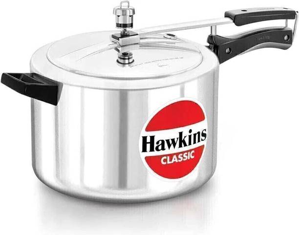 Hawkins Aluminium 8L Classic Pressure Cooker, Tall Desi...