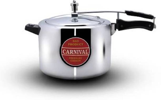 CARNIVAL Aluminium Regular Model Inner Lid Pressure Cooker Pure Virgin Aluminium 10 L Inner Lid Pressure Cooker