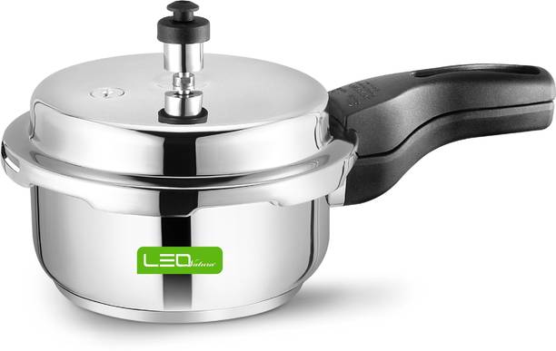 Leo Natura Stainless Steel Compact 2 L Outer Lid Induction Bottom Pressure Cooker
