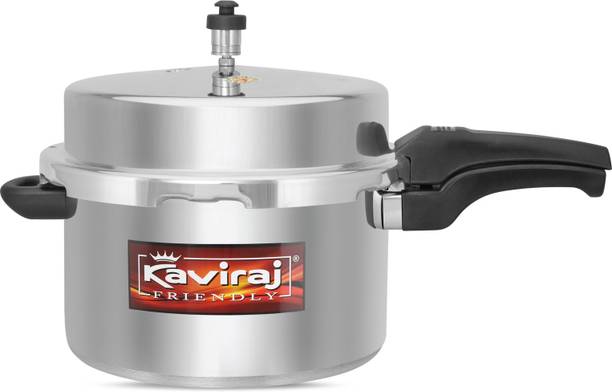 Kaviraj Aluminium Pressure Cooker Induction Base (Silver) 3 L Outer Lid Pressure Cooker