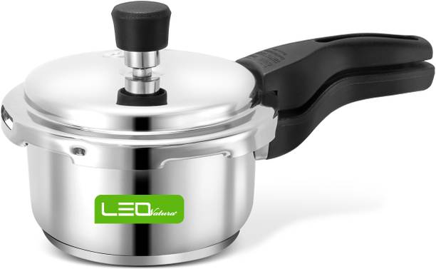 Leo Natura Stainless Steel Outer Lid 1.5 L Outer Lid Induction Bottom Pressure Cooker