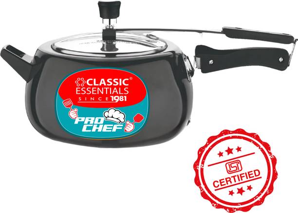 क्लासिक एसेंशियल्स Hard Anodised Cooker | ISI Certified Inner Lid HA Pressure Cooker 5 L इंडक्शन बॉटम