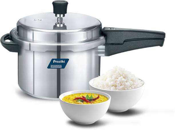 Preethi Neo 5L Aluminium Outerlid Pressure Cooker (PC 020) 5 L Outer Lid Induction Bottom Pressure Cooker
