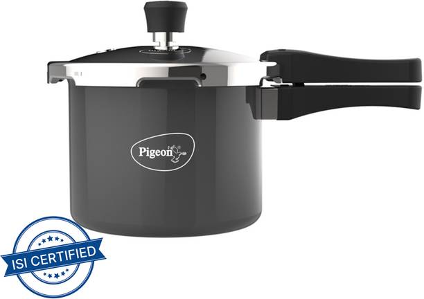 Pigeon by Stovekraft Limited Hard Anodised Pressure Outer Lid 3 L Induction Bottom Pressure Cooker