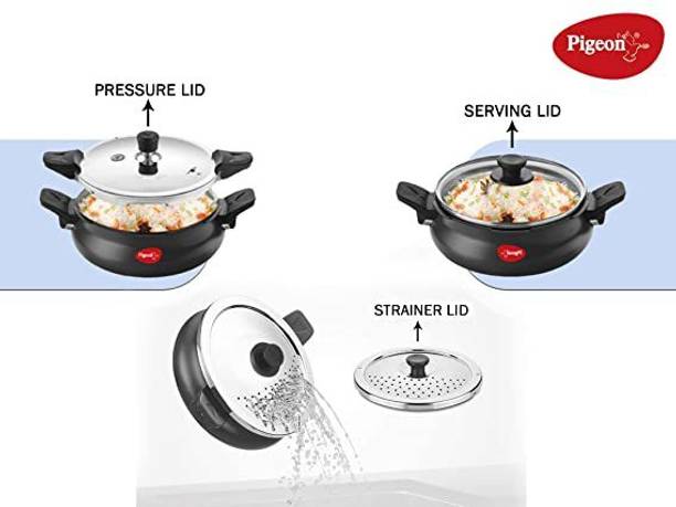 Pigeon 5 L Outer Lid Induction Bottom Pressure Cooker