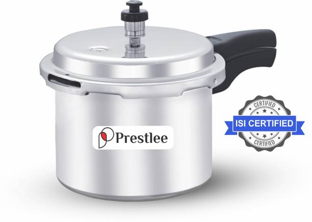 प्रेस्टली Prestlee Deluxe 3L Aluminium Outer Lid Pressure Cooker | ISI Certified | 3 L