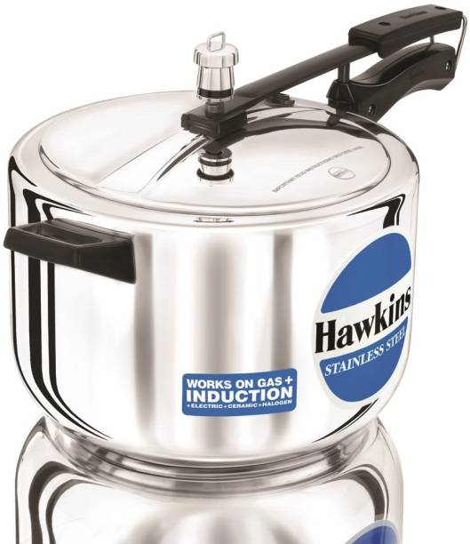 Hawkins Stainless Steel (HSS80) 8 L Induction Bottom Pressure Cooker
