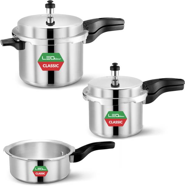 Leo Natura Regular Outer Lid Classic Combo 2 L, 3 L, 5 L प्रेशर कुकर