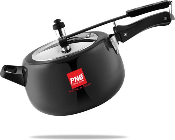 PNB Kitchenmate Onyx Pressure Cooker | 4mm Black 2 L Inner Lid Induction Bottom Pressure Cooker
