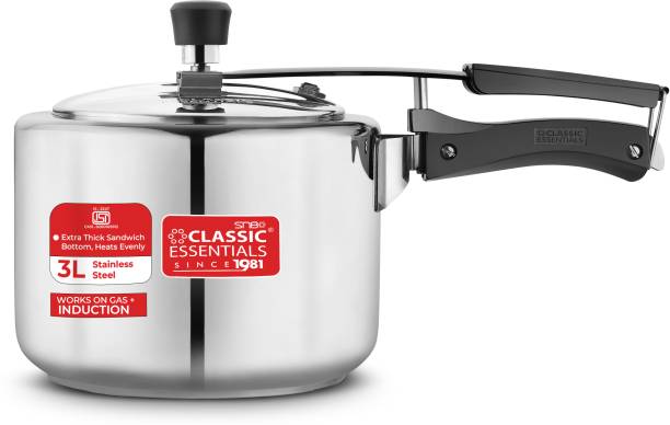 Classic Essentials Prochef ISI Certified Inner Lid 3 L Inner Lid Induction Bottom Pressure Cooker