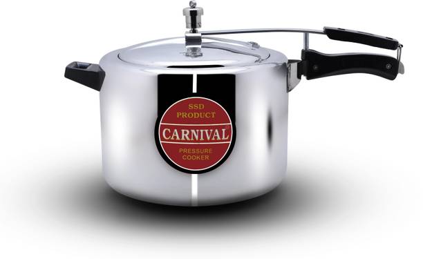 CARNIVAL Aluminium Regular Model Inner Lid Pressure Cooker Pure Virgin Aluminium 10 L Inner Lid Pressure Cooker