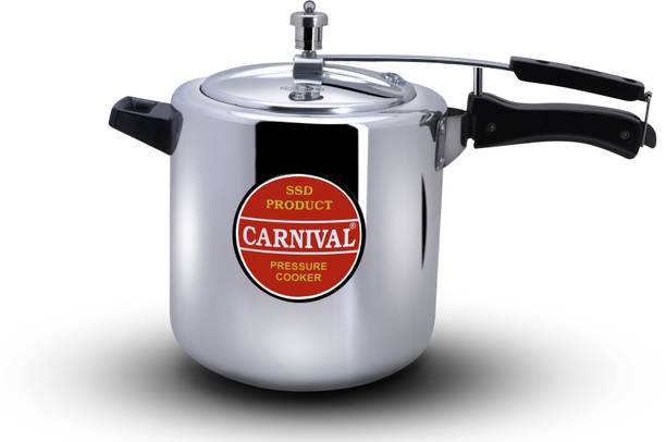 CARNIVAL Aluminium Regular Model Inner Lid Pressure Cooker Pure Virgin Aluminium 6.5 L Inner Lid Pressure Cooker