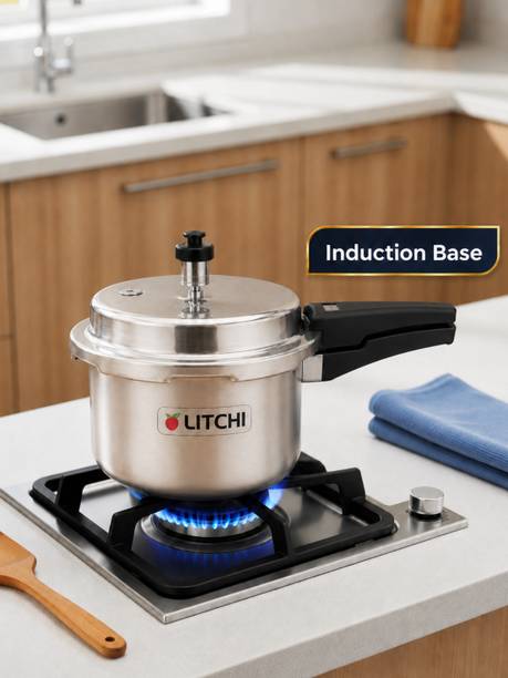 Litchi Aluminium Outerlid 2 L Outer Lid Induction Bottom Pressure Cooker