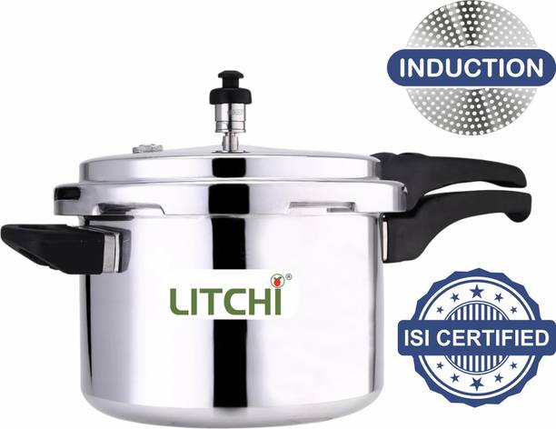 Litchi Aluminium Outerlid IB 5 L Outer Lid Induction Bottom Pressure Cooker