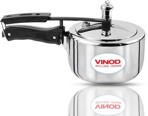 VINOD Platinum Straight Triply Stainless Steel Inner Lid 2 L Inner Lid Induction Bottom Pressure Cooker