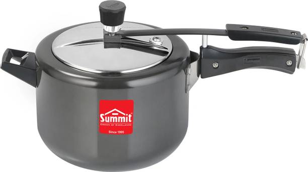 SUMMIT Plain Majestic Hard Anodised |Induction Base | 5 L Inner Lid Induction Bottom Pressure Cooker