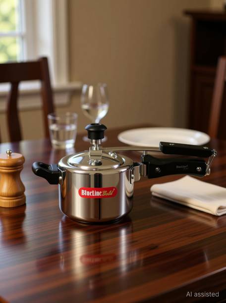 Blueline Gold ISI Certified Regular Inner Lid 1 L Inner Lid Induction Bottom Pressure Cooker