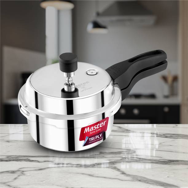 Master Trinamo 1.5 L Outer Lid Induction Bottom Pressure Cooker