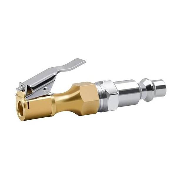 HEAVY DUTY Air Lock nozzel, Brass Locking Tire Inflator Nozzle Adapter Connect Pressure Valve