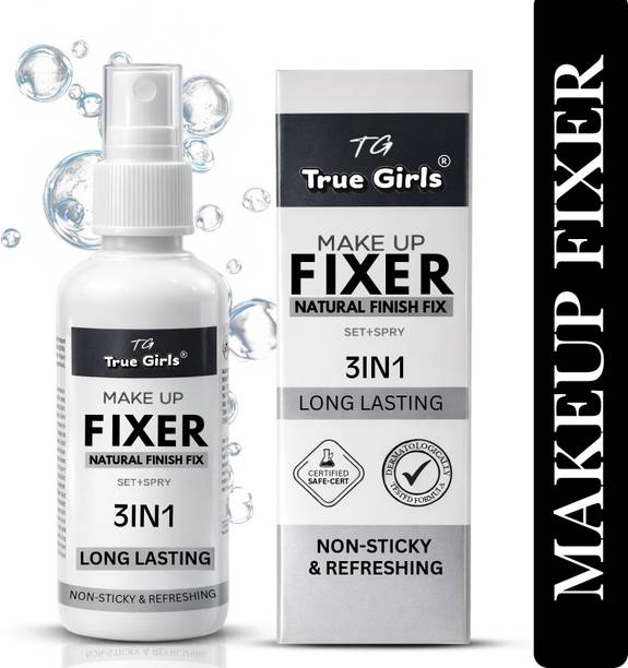 TG TRUE GIRLS 3 IN 1 Makeup Fixer, Long Lasting, Non-Sticky & Refreshing Primer  - 80 ml