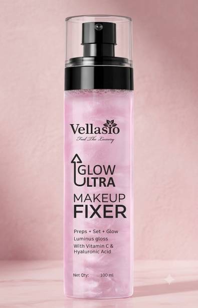 vellasio Ultra Glow Makeup Fixer Spray | Prep & Set | Glow Up | Vitamin C  Primer  - 100 ml