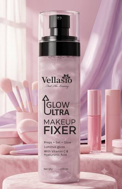 vellasio Glow Up Makeup Fixer Spray | Prep & Set | Glow Up | Vitamin C  Primer  - 100 g