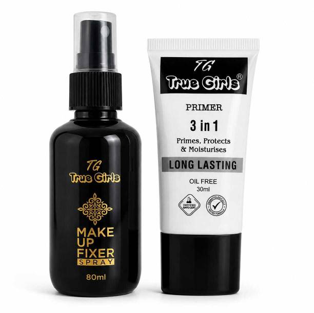 TG TRUE GIRLS 3 IN 1 Oil Free Primer With Makeup Fixer Primer  - 110 ml