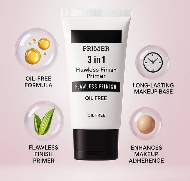 FIDAH 3-in-1 Oil-Free Long-Lasting Primer – Primes, Protects & Hydrates Primer  - 30 ml