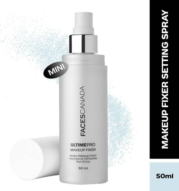 FACES CANADA Ultime Pro Makeup Fixer | Non Sticky, Keeps Makeup Intact, Hydrates & Refreshes Primer  - 50 ml (Transparent)
