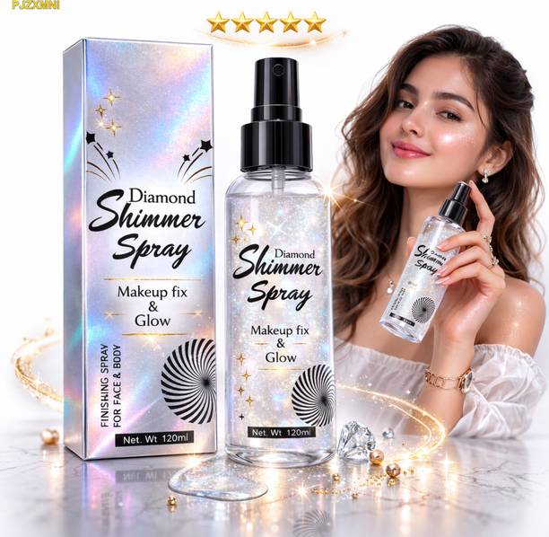 PJZXMNI Shimmer Makeup Fixer Spray For Face And Body Party Shine